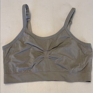 Kalon Gray Light Support Seamless Sports Bra  Sz XXL